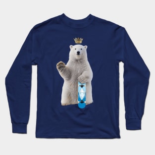 Skateboard Bear Long Sleeve T-Shirt